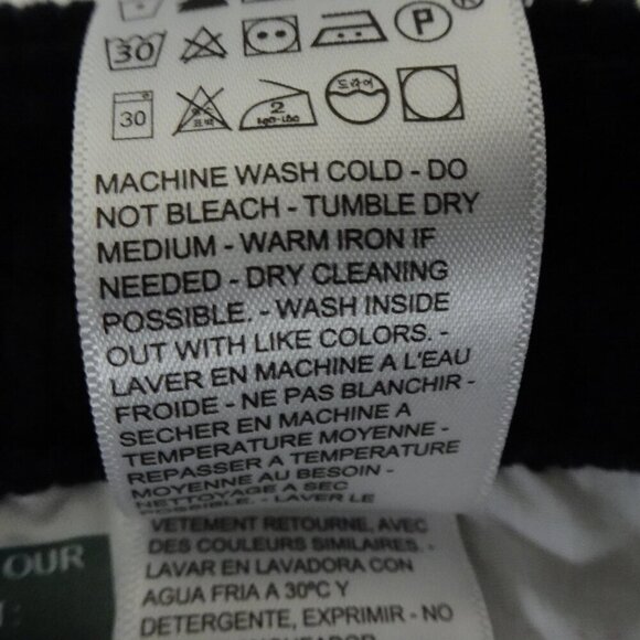 Levi's Corduroy Jeans Women's Size 32x30 Black Cords Tapered Boyfriend - Picture 10 of 10